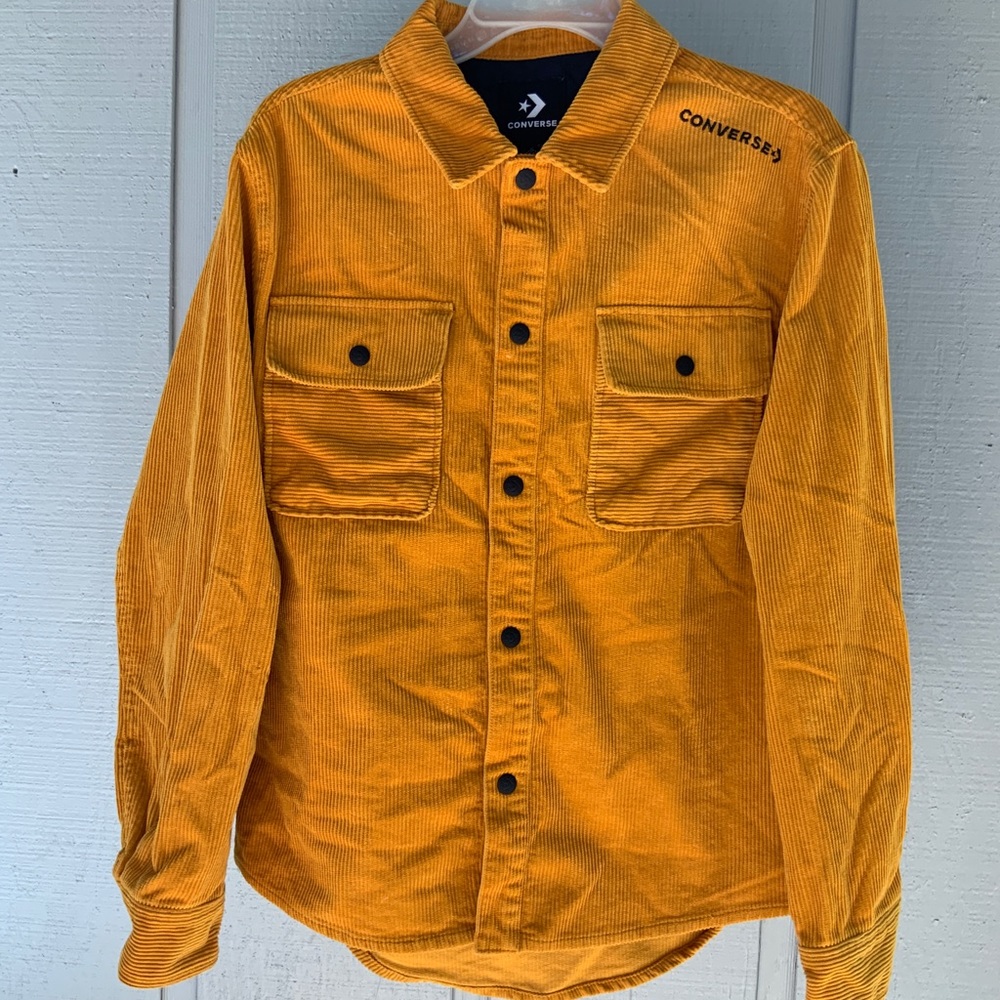 Mustard Yellow Converse Corduroy Jacket size small